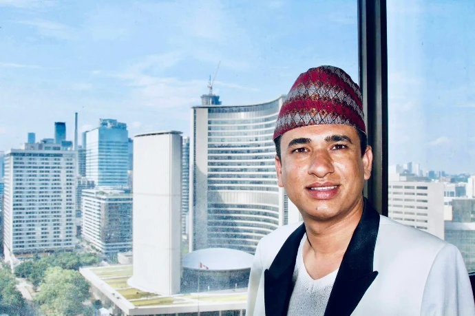 Sudarshan Gautam in Toronto, Canada after starting a new life and inspiring communities